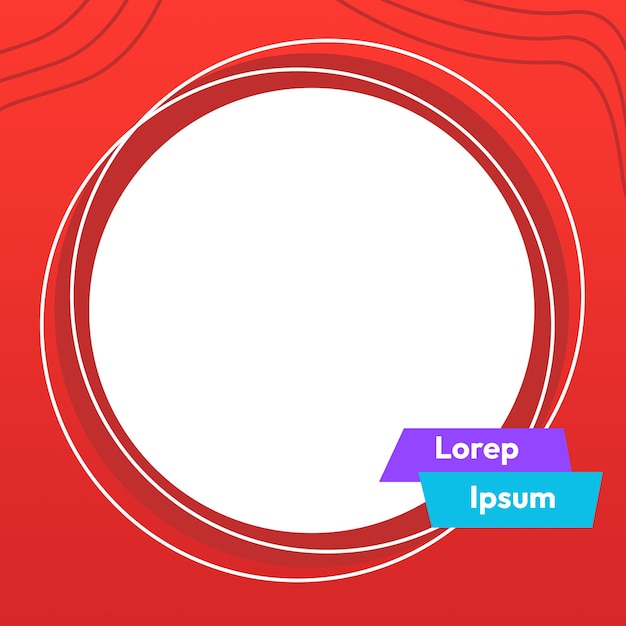plantilla de twibbon rojo