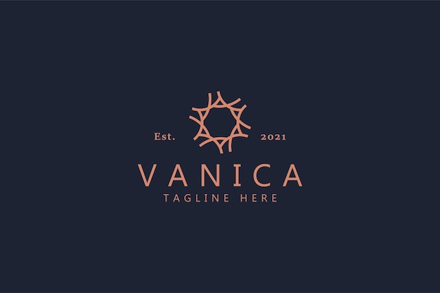 Plantilla única de logotipo de moda Premium Nature Boutique.