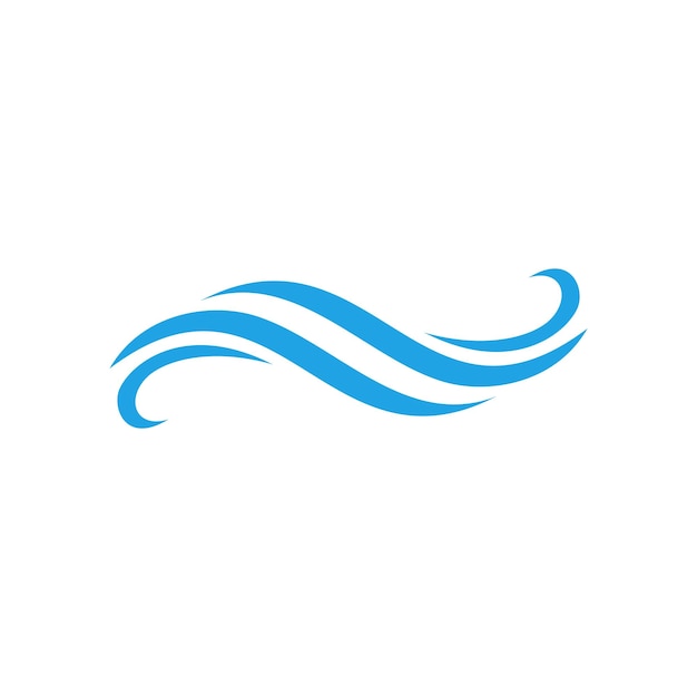 Plantilla de vector de agua de onda abstracta