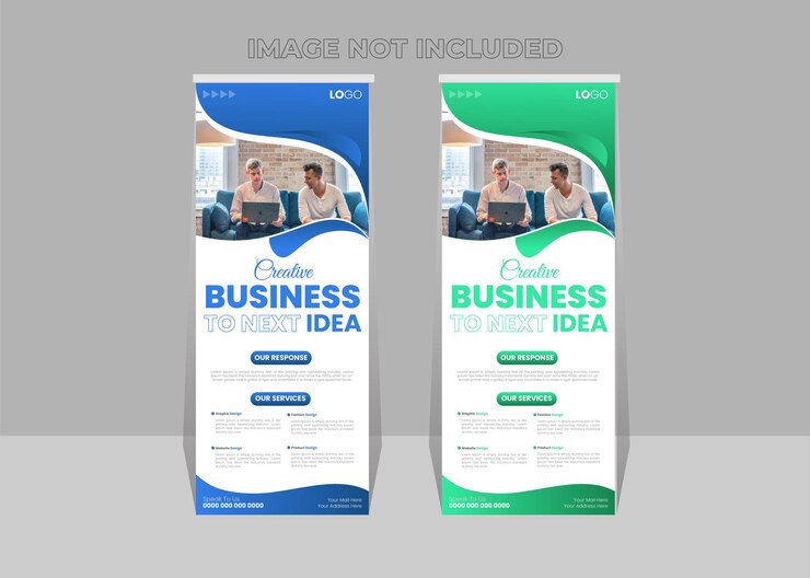 Plantilla de vector de banner de resumen de negocios moderno