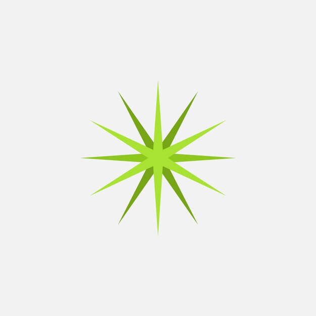 plantilla de vector de brillo plano