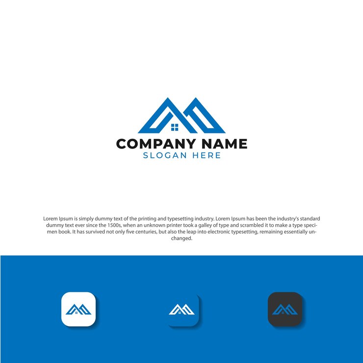 plantilla de vector de concepto de logotipo de monograma inicial de letra mm