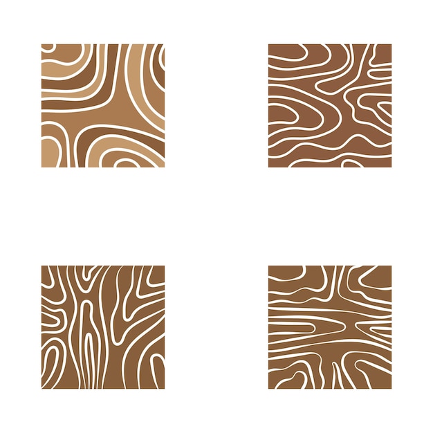 Plantilla de vector de diseño basado en logotipo de madera