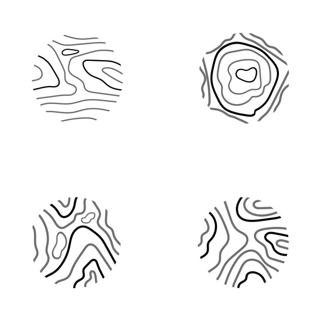 Plantilla de vector de diseño basado en logotipo de madera