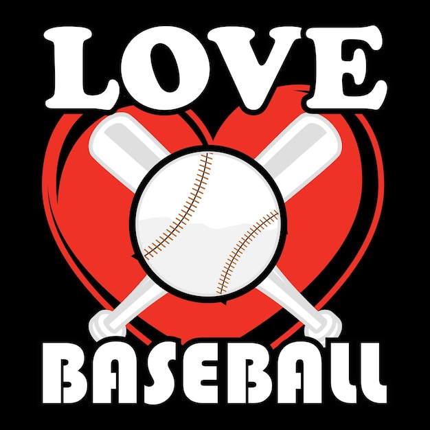 Plantilla de vector de diseño de camiseta de béisbol