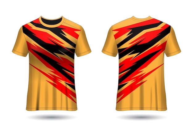 Plantilla de vector de diseño de camiseta de carreras deportivas