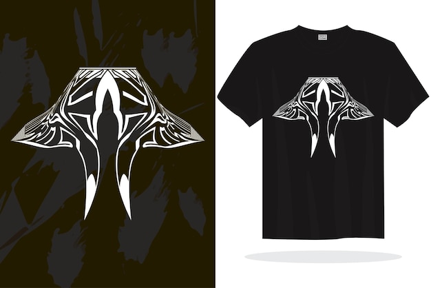 Plantilla de vector de diseño de camiseta moderna con gráficos aleatorios