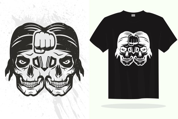 Plantilla de vector de diseño de camiseta moderna con gráficos aleatorios