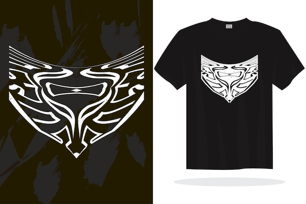 Plantilla de vector de diseño de camiseta moderna con gráficos aleatorios