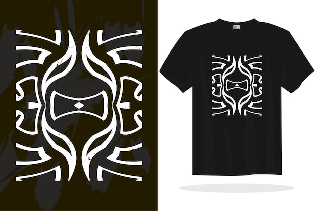 Plantilla de vector de diseño de camiseta moderna con gráficos aleatorios