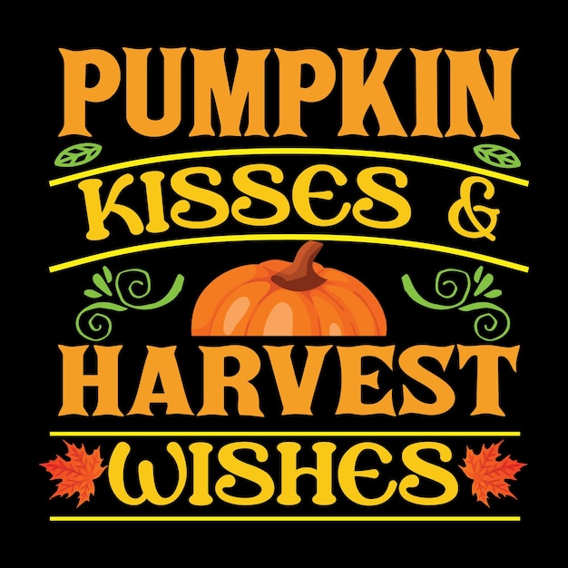 Plantilla de vector de diseño de camiseta de otoño