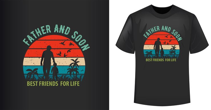 Plantilla de vector de diseño de camiseta retro vintage