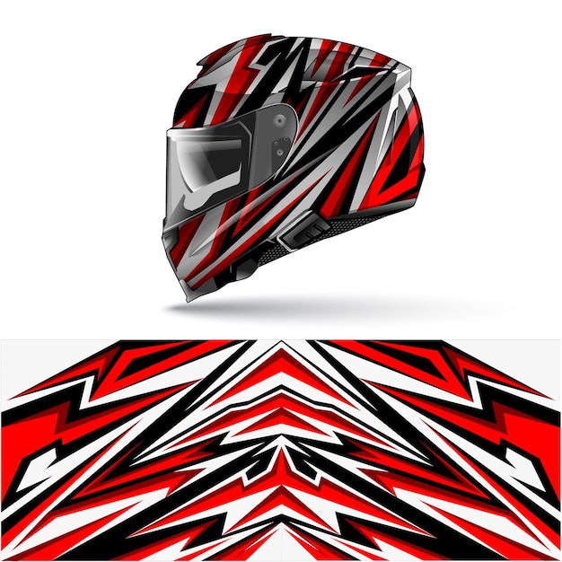 Plantilla de vector de diseño de casco editable