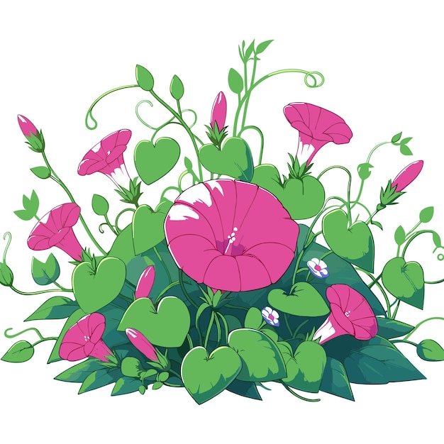 Plantilla de vector de diseño de flor de Jaba