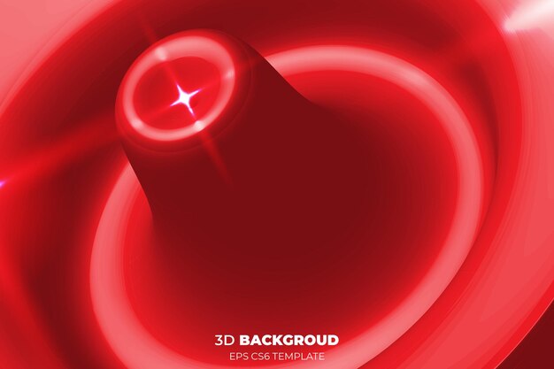 Plantilla de vector de diseño de fondo de color rojo degradado 3d creativo