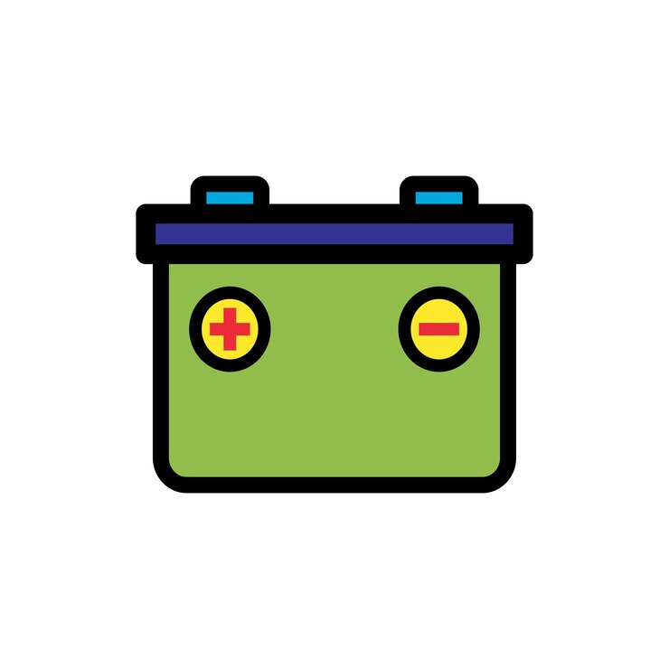 Vector plantilla de vector de diseño del icono de la batería accu