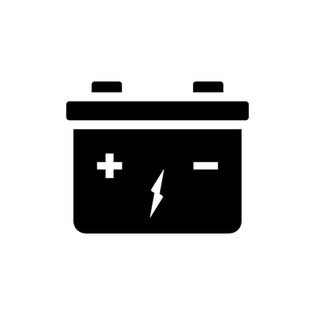 plantilla de vector de diseño del icono de la batería accu
