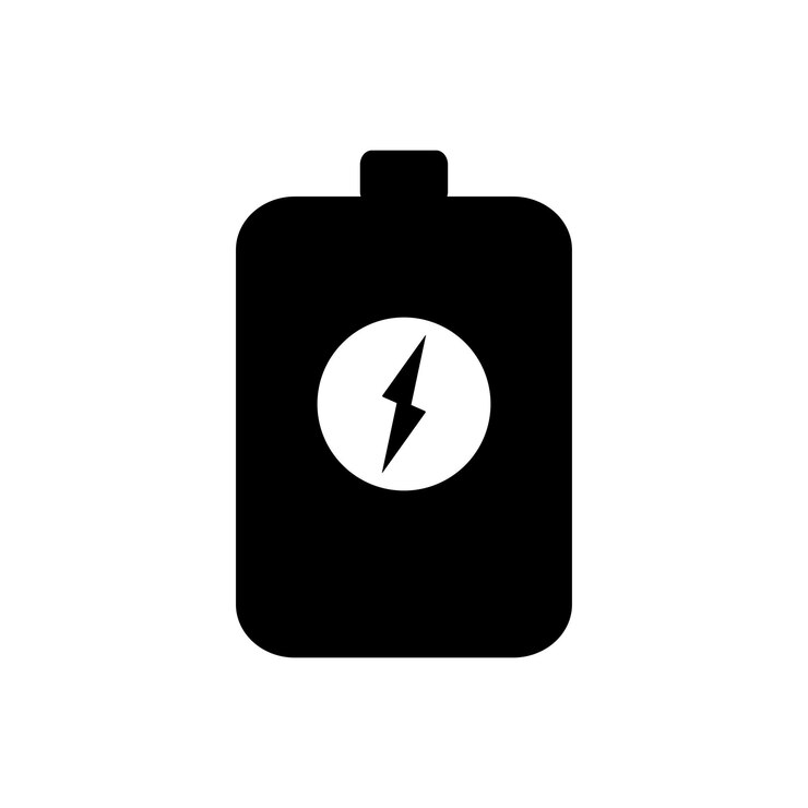 Vector plantilla de vector de diseño del icono de la batería accu