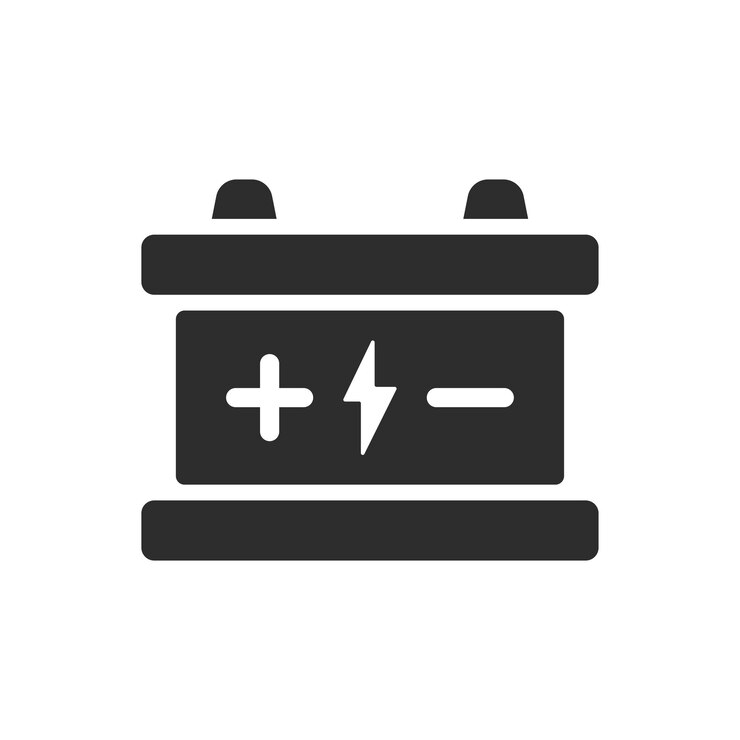 Vector plantilla de vector de diseño del icono de la batería accu