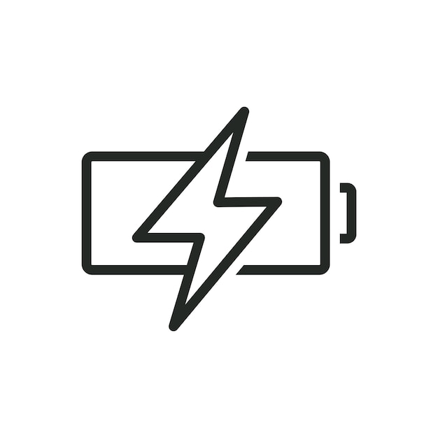 plantilla de vector de diseño de icono de batería