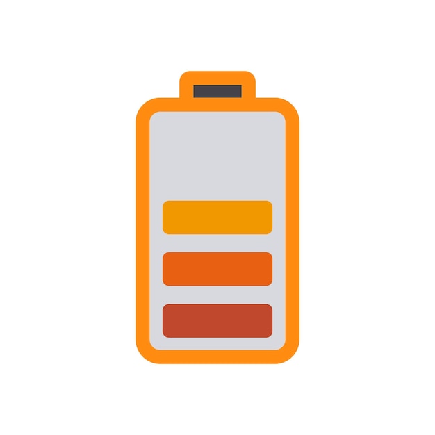 plantilla de vector de diseño de icono de batería