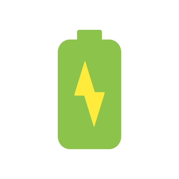 plantilla de vector de diseño de icono de batería