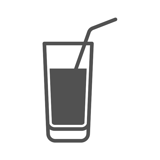 plantilla de vector de diseño de icono de bebida