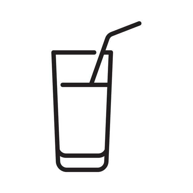 plantilla de vector de diseño de icono de bebida