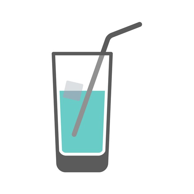 plantilla de vector de diseño de icono de bebida