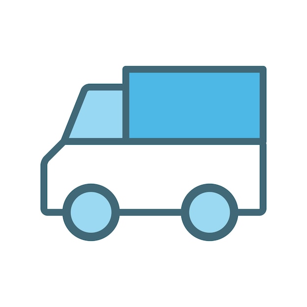 plantilla de vector de diseño de icono de camión