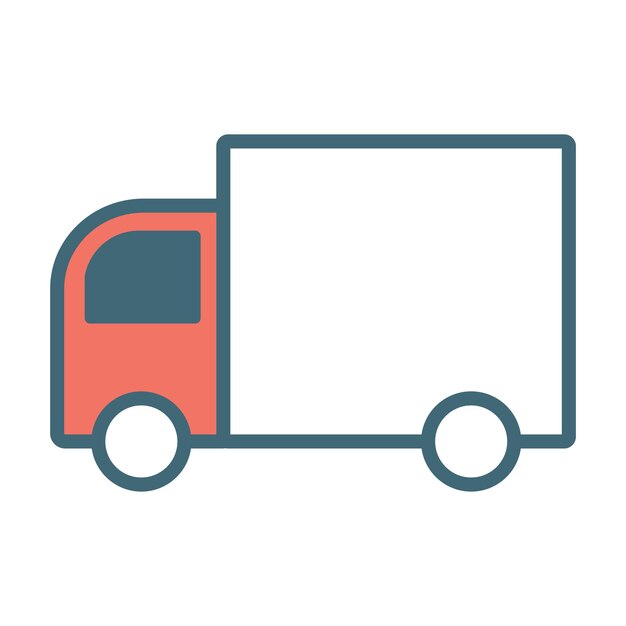 plantilla de vector de diseño de icono de camión