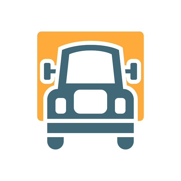 plantilla de vector de diseño de icono de camión