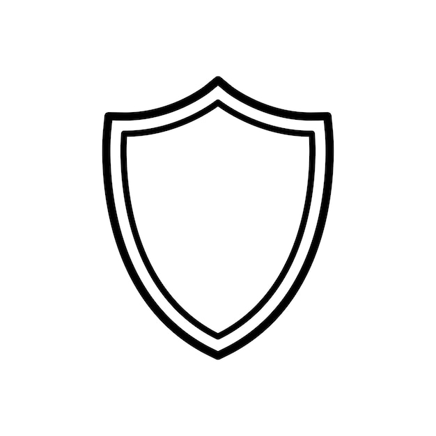 plantilla de vector de diseño de icono de escudo