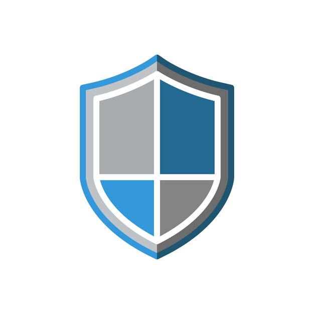 plantilla de vector de diseño de icono de escudo