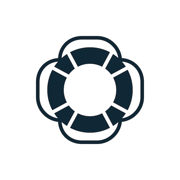 plantilla de vector de diseño de icono de lifebuoy