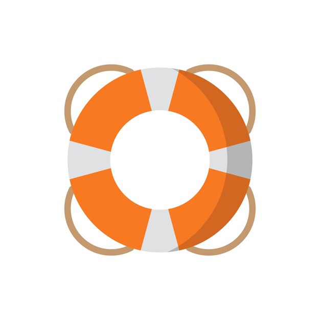 plantilla de vector de diseño de icono de lifebuoy