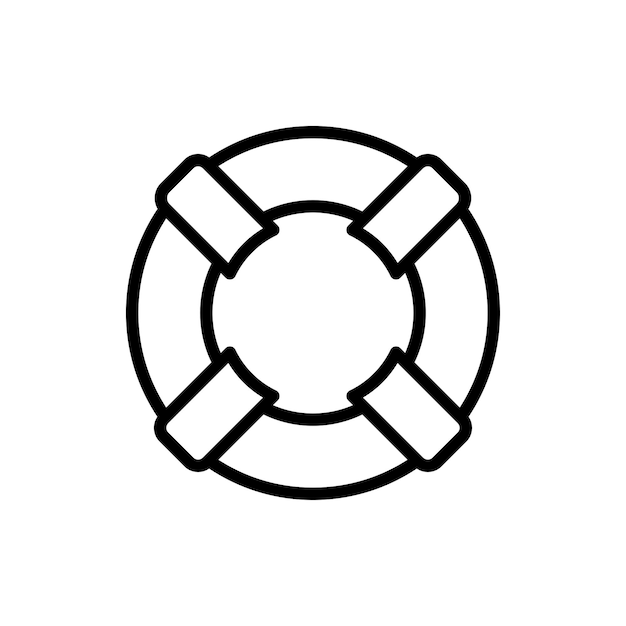 plantilla de vector de diseño de icono de lifebuoy