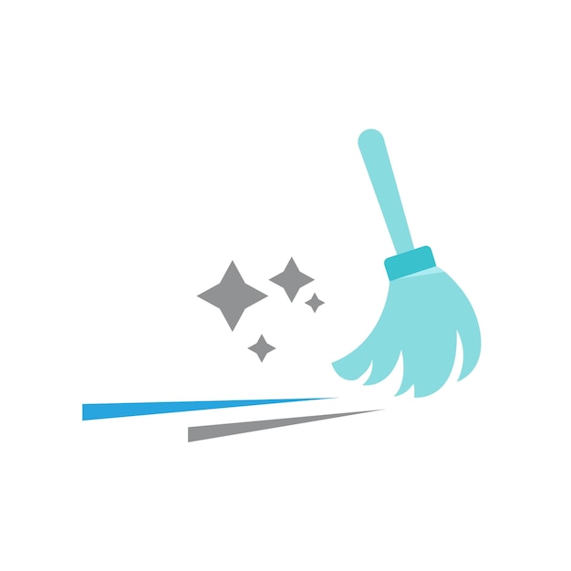 plantilla de vector de diseño de icono de limpieza