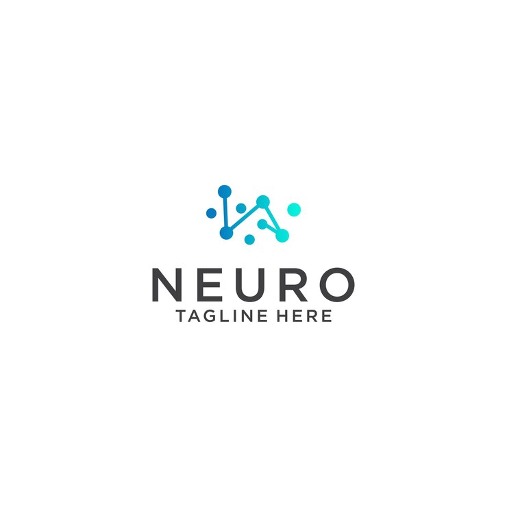 Vector plantilla de vector de diseño de icono de logotipo neuro