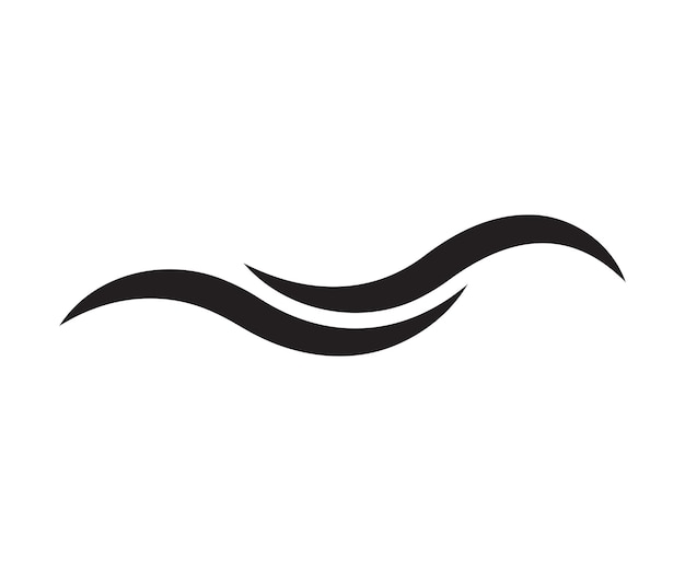 Plantilla de vector de diseño de icono de onda