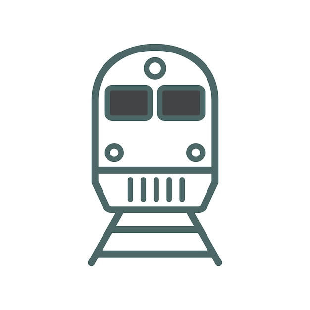 plantilla de vector de diseño de icono de tren