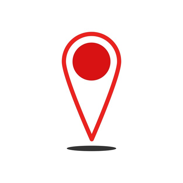 plantilla de vector de diseño de icono de ubicación