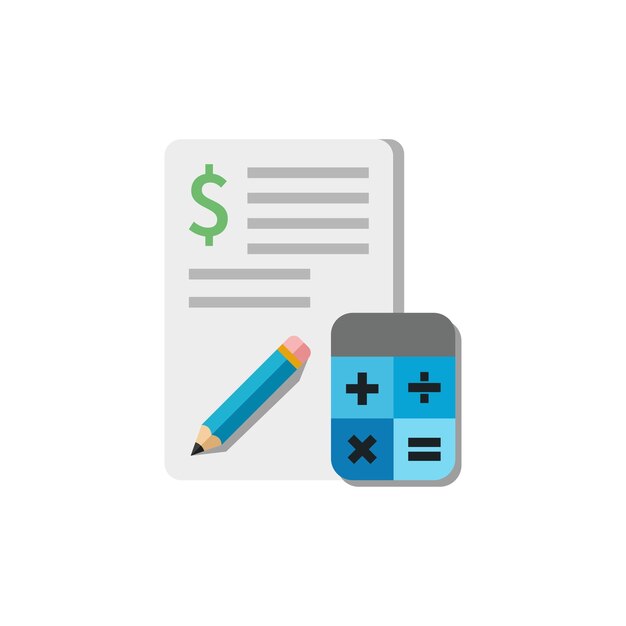 plantilla de vector de diseño de iconos de contabilidad