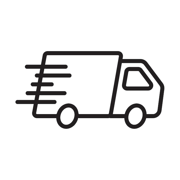 plantilla de vector de diseño de íconos de entrega