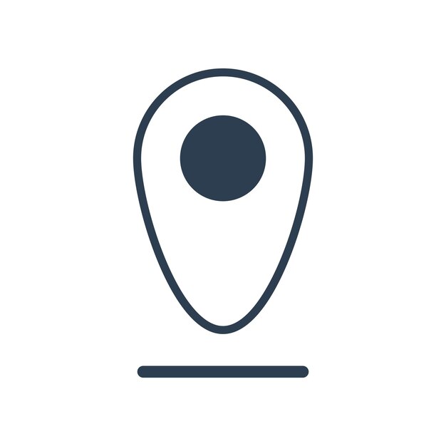plantilla de vector de diseño de iconos de ubicación simple y moderna