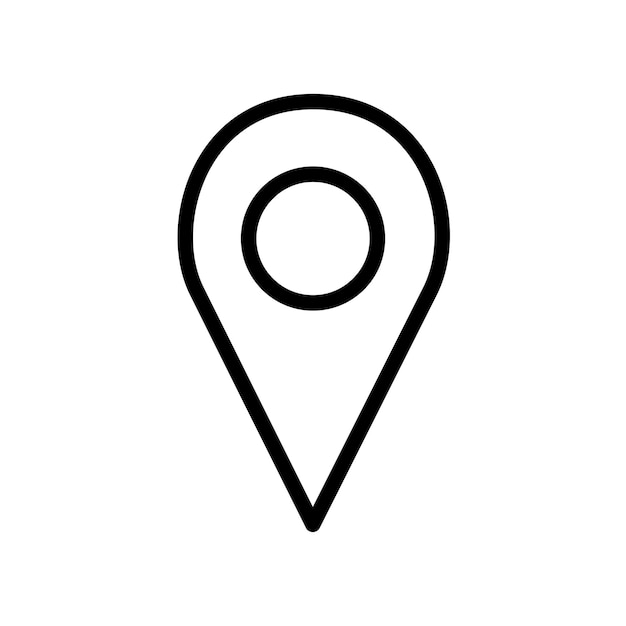 plantilla de vector de diseño de iconos de ubicación simple y moderna