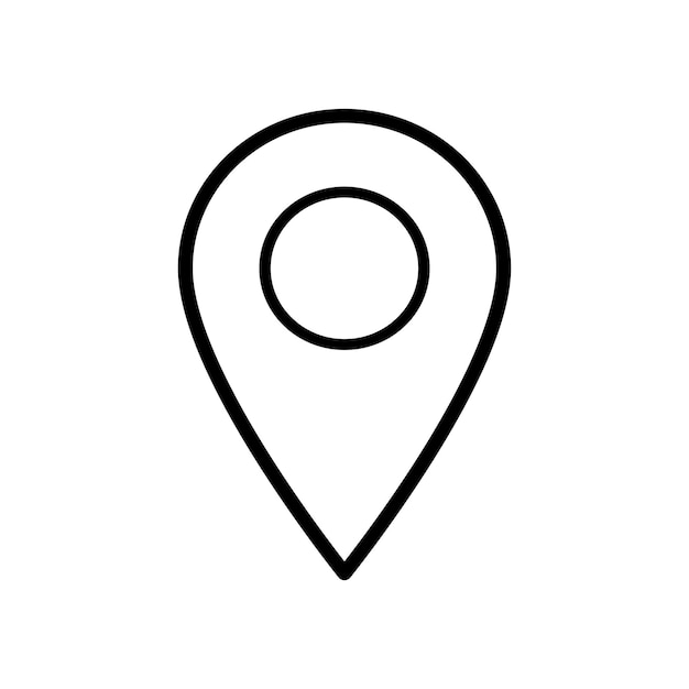 plantilla de vector de diseño de iconos de ubicación simple y moderna