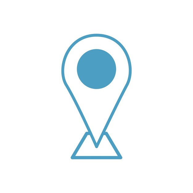 plantilla de vector de diseño de iconos de ubicación simple y moderna