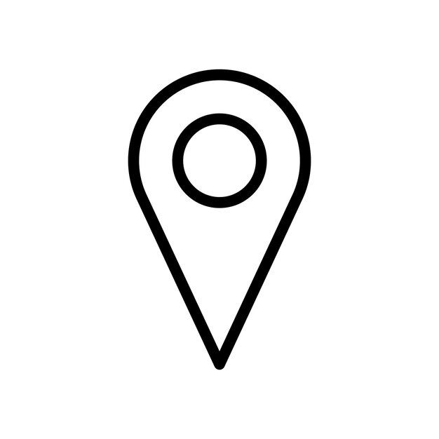 plantilla de vector de diseño de iconos de ubicación simple y moderna
