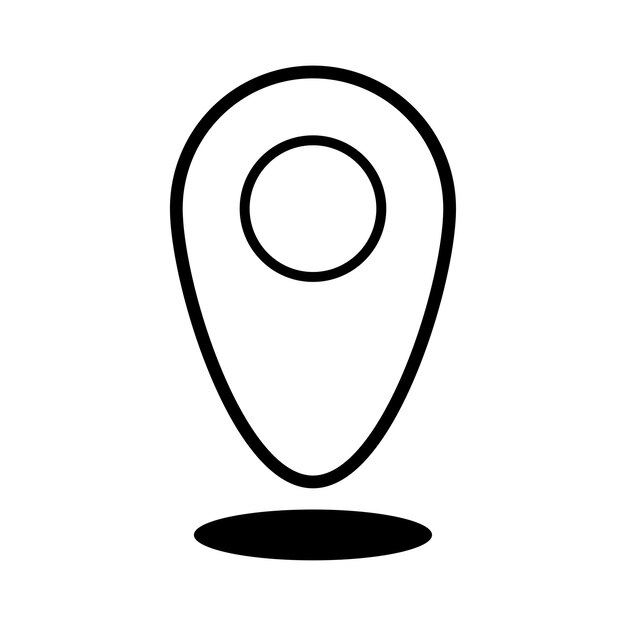 plantilla de vector de diseño de iconos de ubicación simple y moderna